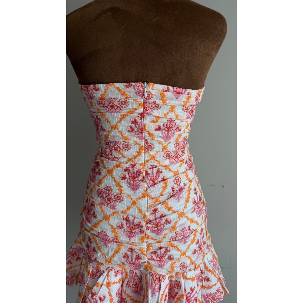 HELLO MOLLY DANCE MY WAY MINI DRESS ORANGE Sz XS/2 $130 - Picture 15 of 16